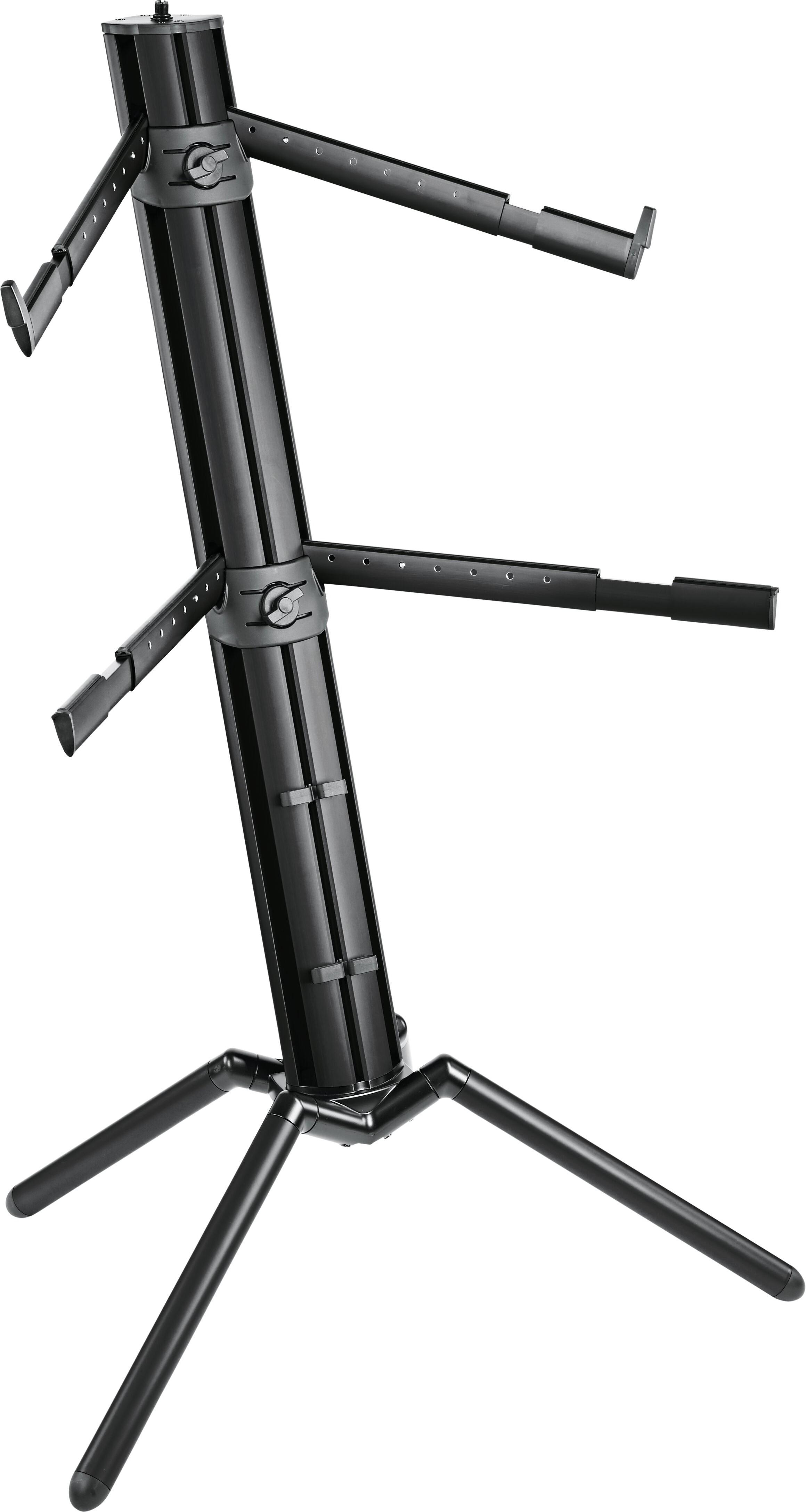 K&M キーボードスタンド 黒 SPIDER PRO 18860B K&M 18860 Spider Pro 2-tier Keyboard Stand In Black - Andertons
